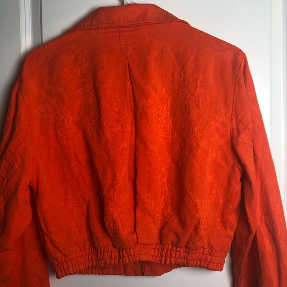 Orange Bomber Jacket - image 6